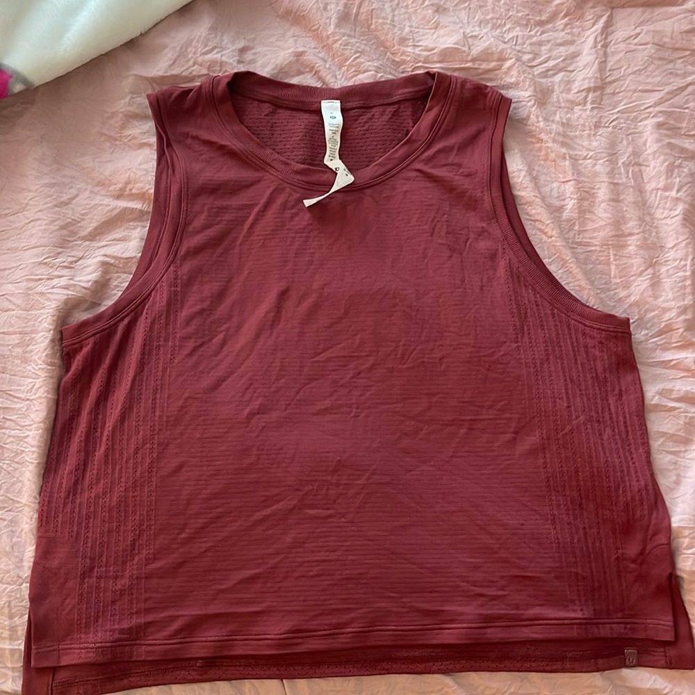 Lululemon Burgundy Tank Top